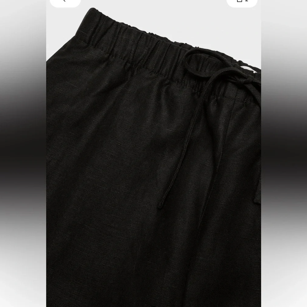 Aritzia Black The Lodge Pant Cruise Linen